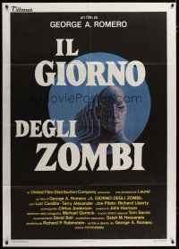 3s038 DAY OF THE DEAD Italian 1p '86 George Romero's Night of the Living Dead zombie horror sequel!