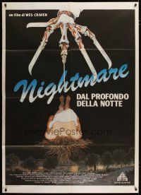 3s046 NIGHTMARE ON ELM STREET Italian 1p '85 Wes Craven, best completely different art by Mansur!