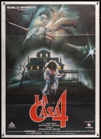3s053 WITCHERY Italian 1p '88 Fabrizio Laurenti's La casa 4, gruesome art by Enzo Sciotti!