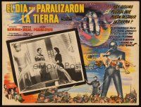 3s077 DAY THE EARTH STOOD STILL Mexican LC '51 Michael Rennie, Gort, Neal, cool border art!