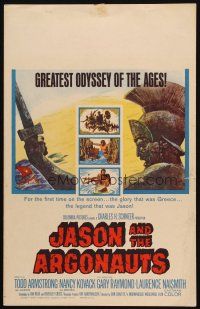 3s099 JASON & THE ARGONAUTS WC '63 great special fx by Ray Harryhausen, cool art of colossus!