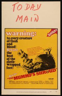 3s103 MUMMY'S SHROUD WC '67 Hammer horror, beware the beat of the cloth-wrapped feet!