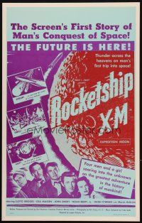 3s278 ROCKETSHIP X-M Benton REPRO WC '90s the screen's FIRST story of man's conquest of space!