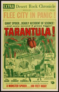 3s279 TARANTULA Benton REPRO WC '90s great art of town running from 100 foot high spider monster!