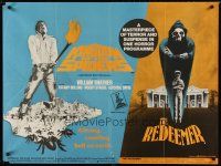 3t173 KINGDOM OF THE SPIDERS/REDEEMER SON OF SATAN British quad '70s horror double-feature!