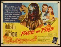 3t082 FACE OF FIRE 1/2sh '59 Albert Band, creepy image, would you dare lift the mask?