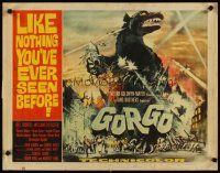 3t086 GORGO 1/2sh '61 great artwork of giant monster terrorizing city by Joseph Smith!