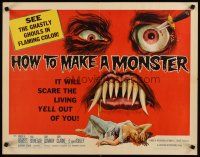 3t091 HOW TO MAKE A MONSTER 1/2sh '58 ghastly ghouls, it will scare the living yell out of you!