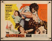3t108 NEANDERTHAL MAN 1/2sh '53 great wacky monster image, nothing could keep him from his woman!