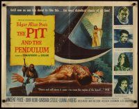 3t113 PIT & THE PENDULUM 1/2sh '61 Edgar Allan Poe's greatest terror tale, cool horror art!