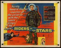 3t120 RIDERS TO THE STARS style B 1/2sh '54 art of William Lundigan, space vikings of the future!
