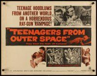 3t127 TEENAGERS FROM OUTER SPACE 1/2sh '59 thrill-crazed hoodlums on a horrendous ray-gun rampage!