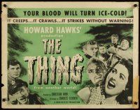 3t128 THING 1/2sh R54 Howard Hawks sci-fi horror classic, your blood will turn ice-cold!