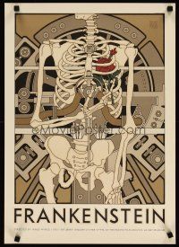 3t144 FRANKENSTEIN special 17x24 R84 really cool David Lance Goines artwork of skeleton!
