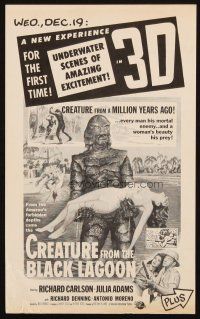 3w005 CREATURE FROM THE BLACK LAGOON/IT CAME FROM OUTER SPACE herald '73 horror sci-fi in 3-D!