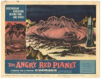 3w216 ANGRY RED PLANET LC #6 '60 great artwork image of rocket & giant monster on Mars' surface!