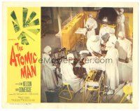 3w220 ATOMIC MAN LC '56 overhead image of doctors operating on The Human Bomb!