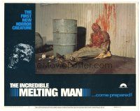 3w273 INCREDIBLE MELTING MAN LC #2 '77 AIP, gruesome image of the first new horror creature!