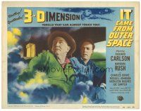 3w277 IT CAME FROM OUTER SPACE LC #2 '53 Russell Johnson & Joe Sawyer, 3-D thrills that touch you!