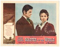3w288 MASTER OF THE WORLD LC #2 '61 close up of Charles Bronson looking at Mary Webster!