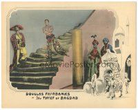 3w202 THIEF OF BAGDAD LC '24 barechested hero Douglas Fairbanks on stairs!