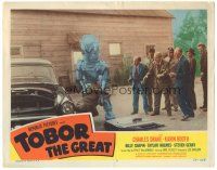 3w320 TOBOR THE GREAT LC #7 '54 man-made funky robot tears car apart & pulls Henry Kulky out of it!