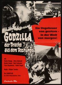 3w089 GAMERA VS. BARUGON German pressbook '67 rubbery monsters fight to the death & destroy Japan!