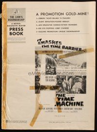 3w377 TIME MACHINE pressbook '60 H.G. Wells, George Pal, great sci-fi images & art!