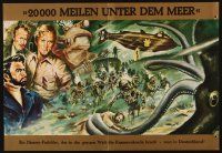 3w025 20,000 LEAGUES UNDER THE SEA German promo brochure '56 Jules Verne classic, cool art, rare!