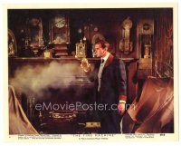 3w431 TIME MACHINE color 8x10 still #6 '60 close up of Rod Taylor blowing dust off tiny clock!