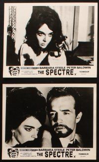 3w386 GHOST 7 English 8x10 stills '65 Barbara Steele, Peter Baldwin, The Spectre!