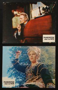 3w068 FRANKENSTEIN CREATED WOMAN 16 German LCs '67 Peter Cushing, Susan Denberg, Hammer horror!