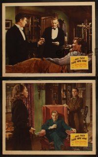 3w160 AND THEN THERE WERE NONE 3 LCs '45 Walter Huston, Agatha Christie, Rene Clair!