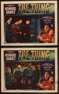 3w157 THING 4 LCs '51 Howard Hawks classic horror, Tobey, Margaret Sheridan, Martin, Dierkes