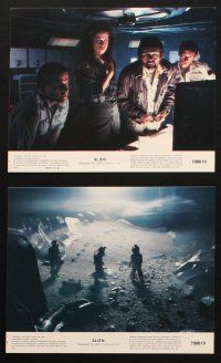 3w393 ALIEN 8 8x10 mini LCs '79 Ridley Scott, Tom Skerritt, Sigourney Weaver, Yaphet Kotto!