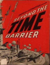 3w339 BEYOND THE TIME BARRIER pressbook '59 Adam & Eve of the year 2024 repopulating the world!