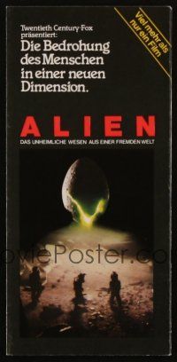 3w098 ALIEN German promo brochure '79 Ridley Scott sci-fi monster classic, cool images!