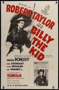 3x088 BILLY THE KID 1sh R55 Robert Taylor as the most notorious outlaw in the West!
