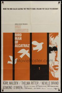 3x090 BIRDMAN OF ALCATRAZ 1sh '62 Burt Lancaster in John Frankenheimer's prison classic!