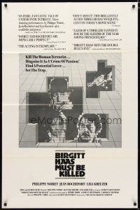 3x091 BIRGITT HAAS MUST BE KILLED 1sh '82 Laurent Heynemann's sex crime thriller, Phillipe Noiret!