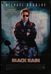 3x096 BLACK RAIN 1sh '89 Ridley Scott, Michael Douglas is an American cop in Japan!