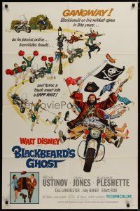 3x103 BLACKBEARD'S GHOST 1sh '68 Walt Disney, artwork of wacky invisible pirate Peter Ustinov!