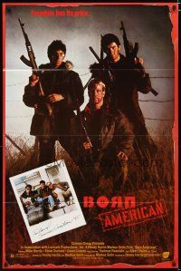 3x124 BORN AMERICAN 1sh '86 Renny Harlin in Finland, Mike Norris, freedom has its price!