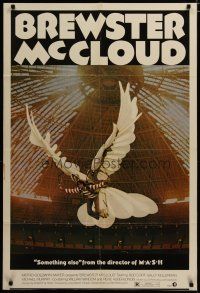 3x132 BREWSTER McCLOUD style B 1sh '71 Robert Altman, Bud Cort w/wings in the Astrodome!