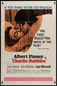 3x168 CHARLIE BUBBLES 1sh '68 Albert Finney, Colin Blakely, Billie Whitelaw, Liza Minnelli's first