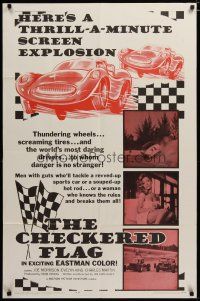 3x171 CHECKERED FLAG 1sh '63 smash-up car racing, a thrill-a-minute screen explosion!