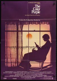 3x185 COLOR PURPLE int'l 1sh '85 Steven Spielberg, Whoopi Goldberg, from Alice Walker novel!