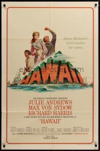 3x350 HAWAII 1sh '66 Julie Andrews, Max von Sydow, Richard Harris, written by James A. Michener!