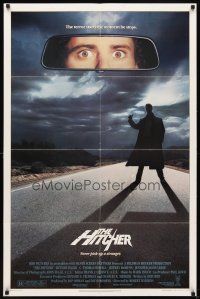 3x364 HITCHER 1sh '86 Rutger Hauer, C. Thomas Howell, terror starts the moment he stops!