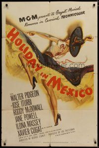 3x366 HOLIDAY IN MEXICO style C 1sh '46 Walter Pidgeon, Jose Iturbi, wonderful art of sexy dancer!